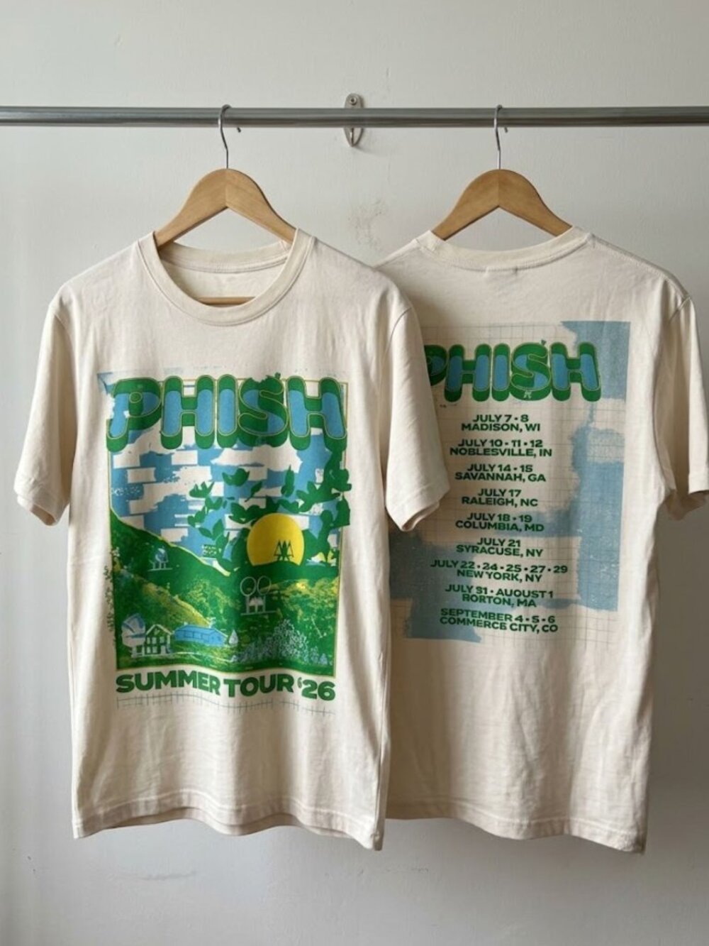 Phish Summer Tour 2026 North America T-Shirt Reprint